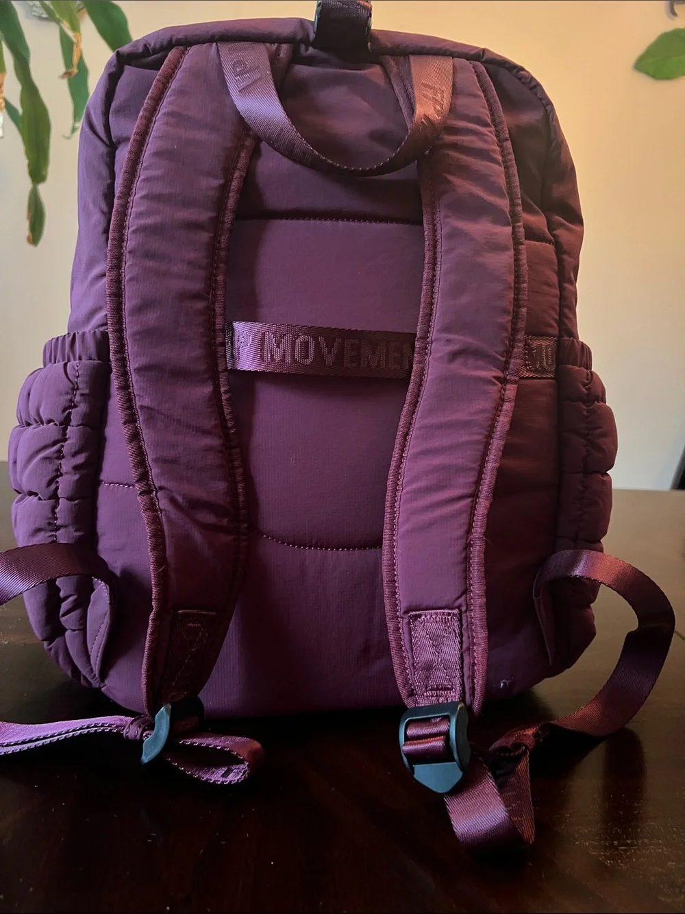 Free People Pink Quilted Backpack